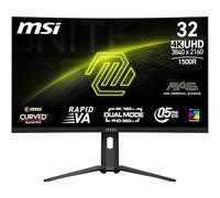 MSI MAG 321CUPDF Curved 32" UHD Gaming Monitor - Rapid VA 1500, 3840x2160, Dual-Mode / 0.5ms, 16:9, Adaptive Sync - DisplayPort 1.4a, HDMI 2.1, USB Type-C (DP Alt. with PD 15W)