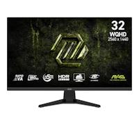 MSI MAG 325QF E18V 32" WQHD Gaming Monitor - Rapid VA 2560 x 1440 Panel, 180 Hz / 0.5 ms, HDR Ready, Eye Care, HDMI 2.0b, DisplayPort 1.4a, Frameless Design, Tilt, VESA Compatible, Black