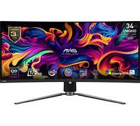 MSI MAG 341CQP QD-OLED computer monitor 86.4 cm (34") 3440 x 1440 pixels UltraWide Quad HD Black
