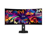 MSI MAG 341CQP QD-OLED X28 34-Inch UWQHD Tandem QD-OLED monitor, 3440 x 1440, 280hz, 0.03ms, RGB Stripe, DarkArmor Film, Uniform Luminance, 280Hz, 0.03ms, Adaptive Sync, Flat stand