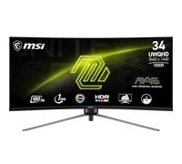MSI MAG 345CQR 34" UWQHD Curved Gaming Monitor - Rapid VA 1500R 3440 x 1440, 180 Hz / 1 ms, Adaptive-Sync - DP 1.4a, HDMI 2.0b CEC