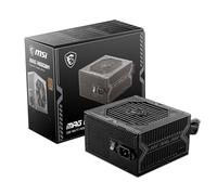 MSI MAG A550BN Power Supply, EU Plug - 550 W, 80 Plus Bronze Certified, ATX Power Supply, 12 V Single Rail, DC/DC Voltage Converter Design, 120 mm Fan