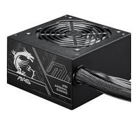 MSI MAG A650BN PCIE5 II Power Supply Unit, 650W, 80 PLUS Bronze, ATX 3.1, PCIe 5.1 GPU Support, Native 12V-2x6, Dual-color 12V-2x6 connector, ATX PSU, Black Flat Cables