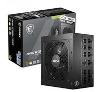 MSI MAG A750GL PCIE5 Power Supply Unit, 750W, 80 Plus Gold, Fully Modular, ATX 3.0, PCIe 5.0 GPU Support, 120mm FDB Fan, Full-Bridge LLC, Flat Black Cables - 7 Year Warranty