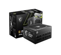 MSI MAG A850GL PCIE5 Power Supply Unit, 850W, 80 Plus Gold, Fully Modular, ATX 3.0, PCIe 5.0 GPU Support, Black Flat Cables, 7 Year Warranty