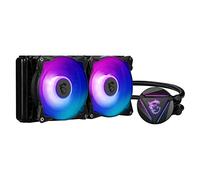 MSI MAG CORELIQUID 240R V2 AIO CPU Liquid Cooler - Rotatable ARGB Blockhead, Integrated Radiator Pump, Split-Flow Water Cooling, Evaporation-Proof Tubing, Easy to Install - AMD & Intel Compatible