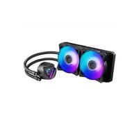 MSI MAG CORELIQUID 240R V2 Liquid CPU Cooler '240mm Radiator 2x 120mm ARGB PWM Fan ARGB lighting Center Supported Compatible with Intel and AMD Platforms Latest LGA 1700 ready'