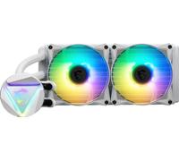 MSI MAG CORELIQUID 240R V2 WHITE Liquid CPU Cooler '240mm Radiator, 2x 120mm ARGB PWM Fan, ARGB lighting, Center Supported, Compatible with Intel and AMD Platforms, Latest LGA 1700 ready'
