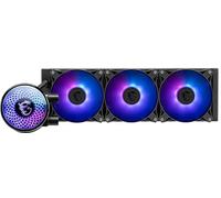MSI MAG Coreliquid A12 360 - AIO ARGB CPU Liquid Cooler - 360mm Radiator - LGA 1700 Ready - Double Ball Bearring120mm ARGB PWM Fans x3, Rotatable Blockhead, LGA 1700/1851, AM5 / AM4, Black