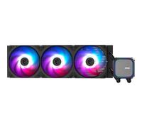 MSI MAG CORELIQUID A13 360 AIO CPU Liquid Cooler - Full CPU Coverage, Improved Water Channel Design, Minimalism Meets Illumination, CycloBlade 7, Split-Flow Radiator, Rifle Bearing Fans