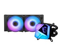 MSI MAG CORELIQUID C240 AIO CPU Liquid Cooler - Spectacular ARGB Blockhead, Integrated Radiator Pump, Split-Flow Water Cooling, Evaporation-Proof Tubing, Easy to Install - AMD & Intel Compatible