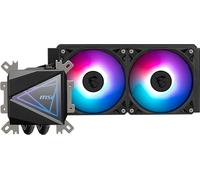 MSI MAG CoreLiquid I240 White - AIO ARGB CPU Liquid Cooler - Infinity Mirror Design - UNI Bracket - 240mm Radiator - Dual 120mm ARGB PWM Fans - LGA 1700/1851 / AM5/AM4 Compatible