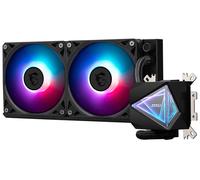 MSI MAG CORELIQUID I240 AIO CPU Liquid Cooler - Enlarged Copper Cold Plate, ARGB Blockhead & LDB Fans, Dual-Chamber Water Block, Split-Flow Radiator, Mystic Light Supported - Intel & AMD Compatible