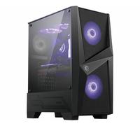 MSI MAG FORGE 100M Mid Tower Gaming Computer Case 'Black, 2x 120mm RGB PWM