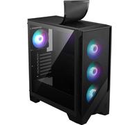 MSI MAG Forge 321R Airflow - Premium Mid-Tower Gaming PC Case - Tempered Glass Side Panel - ARGB 120mm Fans - Liquid Cooling Support up to 360mm Radiator - Vented Front Panel