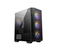 MSI MAG FORGE M100A Mini Tower PC Case - Supports Micro-ATX and Mini-ITX, Mesh Front Panel, 4 x 120mm Automatic RGB Fans, Magnetic Dust Filter, USB 3.2 Gen1 Type-A Port