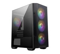 MSI MAG FORGE M100R computer case Midi Tower Black, Transparent