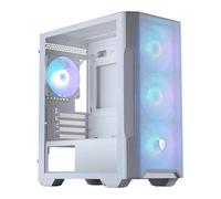 MSI MAG FORGE M100R Chassis, White, Tempered Glass, 4x 120mm ARGB Fans, 2x 3.5"