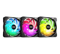 MSI MAG MAX F12A-3 120mm ARGB Chassis Fan Kit, Black
