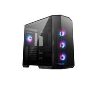 MSI MAG PANO 100R PZ - Premium Mid-Tower Gaming PC Case - Tempered Glass Side Panel - ARGB 120mm Fans - Liquid Cooling Support up to 360mm Radiator - Black Color Case