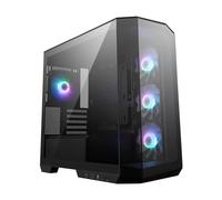 MSI MAG PANO M100L PZ Micro-ATX PC Case - Micro-ATX Capacity, GPU Support Stand, Level Indicator, Dust Filters, 33 mm Cable Routing Space, USB Type-C (20Gbps)