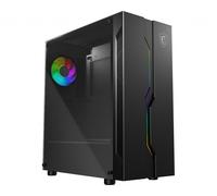 MSI MAG VAMPIRIC 010 Mid Tower Gaming Computer Case 'Black, 1x 120mm ARGB Fan, Mystic Light Sync, Tempered Glass Panel, ATX, mATX, mini-ITX'