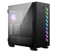 MSI MAG VAMPIRIC 300R Mid-Tower PC Case - Tempered Glass, E-ATX Motherboard & Dual 360mm Radiator Capacity, GPU Support Bracket, Smart I/O, ARGB LED Panel & 120mm Fan - Mystic Light