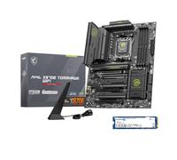 MSI MAG X870E Tomahawk WiFi Motherboard,ATX-Supports AMD Ryzen 9000/8000/7000 Processors,AM5,DDR5 Memory Boost 8400+ MT/s (OC),PCIe 5.0 x16,M.2 Gen5,Wi-Fi 7,5G LAN+Kingston NV3 2TB NVMe SSD Bundle
