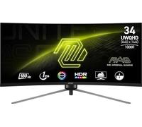 MSI MAG345CQR, 34" UWQHD 3440 x 1440 Computer Monitor, 180Hz, HDMI, 1ms, Black