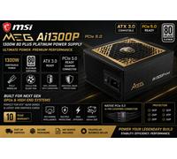 ⚡ MSI MEG Ai1300P PCIe 5.0 1300W 80+ Platinum Fully Modular ATX 3.0 Power Supply