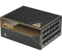 MSI MEG Ai1600T PCIE5 Power Supply Unit, 1600W, 80 PLUS Titanium, ATX 3.1, PCIe 5.1 GPU Support, Dual-native 12V-2x6, cables with Dual-color 12V-2x6 connectors, ATX PSU, Braided Cable