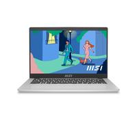 MSI Modern 14 C12M-638UK Intel® Core™ i5 i5-1235U Laptop 35.6 cm (14") Full HD 8 GB DDR4-SDRAM 512 GB SSD Wi-Fi 6 (802.11ax) Windows 11 Home Silver