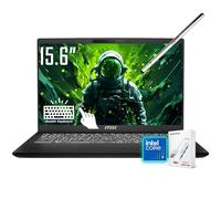 msi Modern 15 H Touchscreen Laptop, 15.6" FHD Touch Screen, Intel Core 9 270H(14 Core, 5.8 GHz), Copilot+ PC, Backlit Keyboard, Stylus, Wi-Fi 6E, Windows 11 Pro, Classic Black(32GB RAM | 1TB SSD)