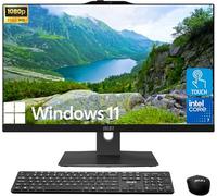 MSI Modern 23.8" All-in-One Desktop Computer, FHD IPS Touchscreen, 10-core Intel Core 7 Processor 150U, 16GB DDR5, 1TB SSD + 1TB HDD, Wi-Fi 6E, HDMI, Webcam, Wireless KB&Mouse, Windows 11 Home