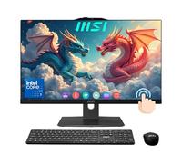 msi Modern 24" All-in-One Touchscreen Desktop, 10-core Intel Core 7 150U CPU(5.4GHz), IPS FHD (1920X1080) Display, 16GB DDR5 RAM, 512GB SSD Plus 1TB HDD, HDMI in&Out Wireless KB& Mouse, Win 11, Black