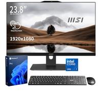 msi Modern Business All-in-One Desktop, Intel Core 7 150U, 23.8" FHD IPS 1920x1080 Touchscreen, 32GB DDR5, 2TB SSD, Wi-Fi 6E, IR Camera, HDMI, DP, AI PC, Wireless KB & Mouse, Windows 11 Pro, Black