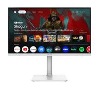 MSI Modern MD272UPSW 27-inch IPS 3840 x 2160 (UHD) Smart Monitor, 60Hz, Adaptive-Synch, HDR Ready, HDMI, DisplayPort, USBC 65W Power Delivery, VESA Mountable, Height Adjustable, Speaker, White