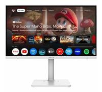 MSI Modern MD272UPSW 27-inch IPS 3840 x 2160 (UHD) Smart Monitor, 60Hz, Adaptive-Synch, HDR Ready, HDMI, DisplayPort, USBC 65W Power Delivery, VESA Mountable, Height Adjustable, Speaker, White