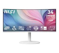 MSI Modern MD342CQPW computer monitor 86.4 cm (34") 3440 x 1440 pixels UltraWide Quad HD White