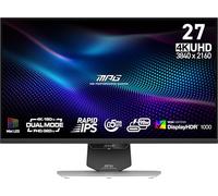 MSI MPG 274URDFW E16M 68.6 cm 3840x2160 (UHD) Gaming Monitor, 160Hz, AMD Adaptive Sync, HDR Ready, HDMI, VGA Port, VESA Mountable, Tilt, 4-Side Slim Bezel, 0.5ms, White