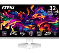 MSI MPG 321URXW QD-OLED 31.5 Inch 4K UHD Gaming Monitor - 3840 x 2160 Quantum Dot OLED Panel, 240Hz / 0.03ms, 99% DCI-P3, ΔE≤2, DisplayHDR True Black 400, KVM, RGB - DP 1.4a, HDMI 2.1, USB Type-C