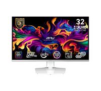 MSI MPG 321URXW QD-OLED 31.5 Inch 4K UHD Gaming Monitor - 3840 x 2160 Quantum Dot OLED Panel, 240Hz / 0.03ms, 99% DCI-P3, ΔE≤2, DisplayHDR True Black 400, KVM, RGB - DP 1.4a, HDMI 2.1, USB Type-C