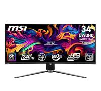 MSI 34" MPG 341CQPX QD-OLED 3440x1440 240Hz 0.03ms A-Sync Curved Gaming Monitor