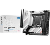 MSI MPG B760I Edge WiFi Gaming Motherboard (Supports 12th/13th/14th Gen Intel Processors, LGA 1700, DDR5, PCIe 5.0, M.2, 2.5Gbps LAN, USB 3.2 Gen2, HDMI/DP, Wi-Fi 6E, Bluetooth 5.3, Mini-ITX)