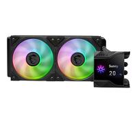 MSI MPG CORELIQUID D240 60mm Liquid Cooler CPU, 2 x 120mm ARGB Fans, Anti-Evaporation Tubing, GI Cooling - Compatible with AMD and Intel Sockets