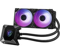 MSI MPG CORELIQUID K240 V2 AIO CPU Liquid Cooler - LCD Pump with 60mm Fan, 2 x 120mm ARGB Fans, Evaporation-Proof Tubing, GI Cooling & Mystic Light Software Support - AMD & Intel Socket Compatible