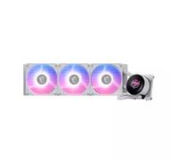 MSI MPG CORELIQUID P13 360 WHITE AIO CPU Liquid Cooler - Full-Plane & Screwless Copper Base, Improved Water Channel Design, ARGB GEN2, CycloBlade 9, Split-Flow Radiator, Rifle Bearing Fans