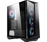 MSI MPG GUNGNIR 110R - 'G110R' Mid Tower Gaming Computer Case, Black, USB 3.2 Gen2 Type C, 4x 120 mm ARGB Fan, Mystic Light Sync, 1 to 6 ARGB Control Board, Tempered Glass Panel, ATX, mATX, Mini-ITX