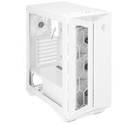 MSI MPG GUNGNIR 110R WHITE - Premium Mid-Tower Gaming PC Case - Tempered Glass Side Panel - ARGB 120mm Fans - Liquid Cooling Support up to 360mm Radiator - White Color Case