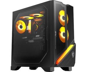 MSI MPG Infinite Z3 Gaming Desktop PC, AMD Ryzen 9 9900X, 32GB DDR5 RAM, 2TB PCIe Gen4 SSD, NVIDIA GeForce RTX 5070 Ti 16GB, Liquid Cooling, Windows 11 Home, Wi-Fi 6E, Black (9NVRR9-280UK)